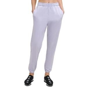 New DKNY Sport Women’s Cotton Jogger Pants, Color: Lilac, Size: Medium